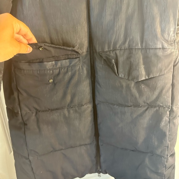 Everlane Black Weatherproof Renew Long Line Hoodie Puffer Coat, size Small - Picture 10 of 12